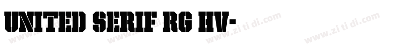 United Serif Rg Hv字体转换
